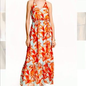 Like new tropical printed maxi dress